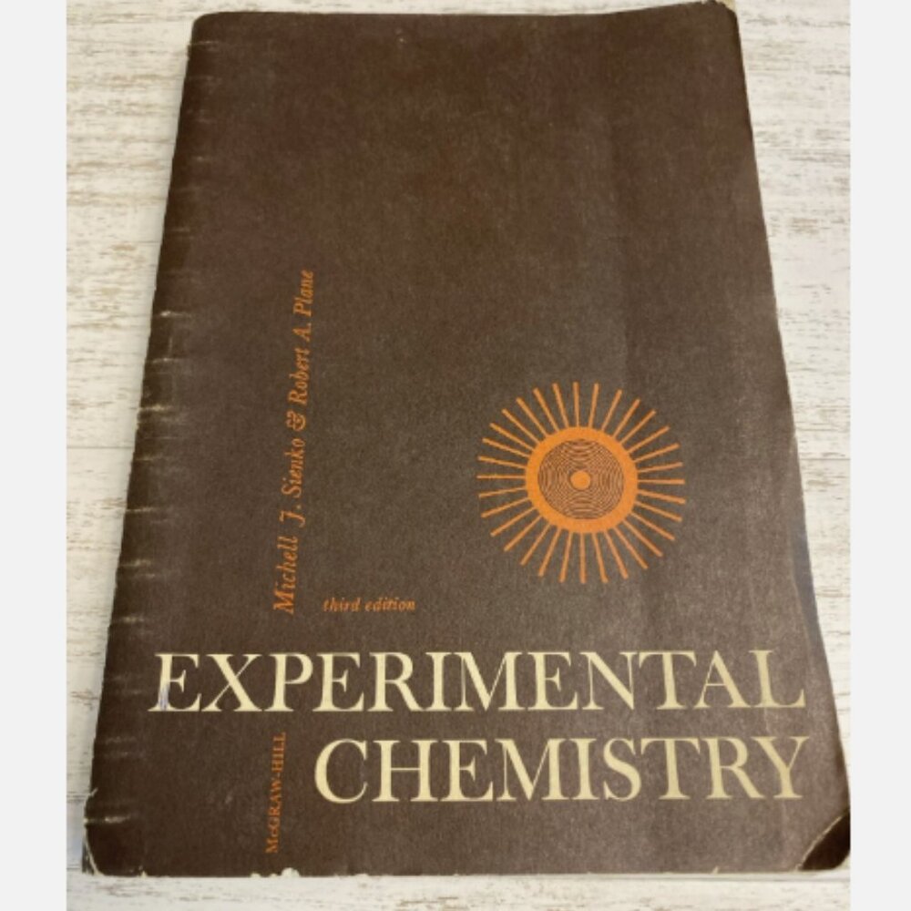 Experimental Chemistry 3rd Ed Sienko Plane 1966 Vintage Spiral Lab Manual